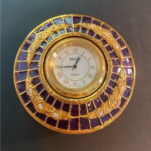 Edgar Berebi Limited Edition Trinket Box and Quartz Clock